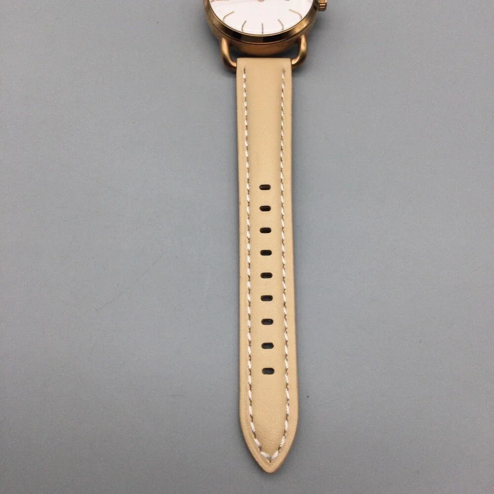 Fossil Commuter Womens Watch 42mm Date Brown Leather ES4335 New Battery
